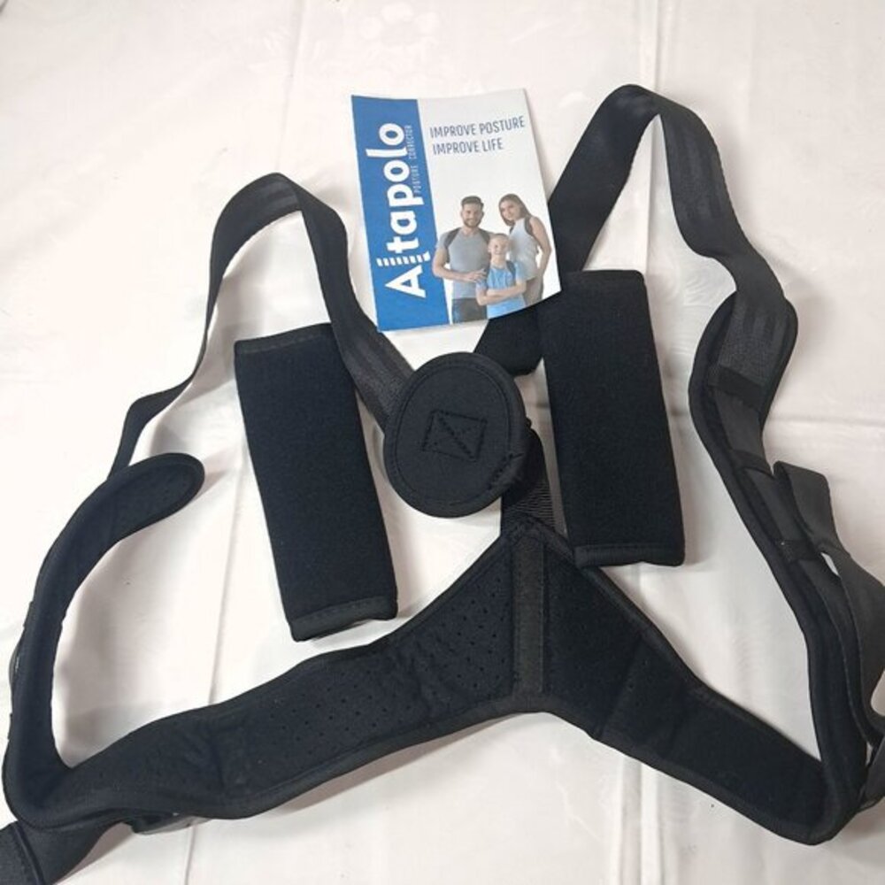 Altapolo Posture Corrector‎ Upper Back Unisex black adjustable brace Alta Polo